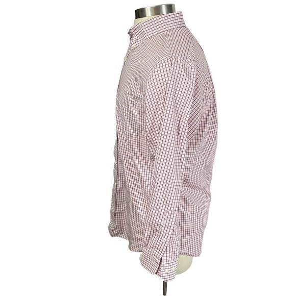 Brooks Brothers 1818 Regent Men White Red Gingham Button-Up Suit Shirt Sz 16-2/3 - Picture 4 of 13